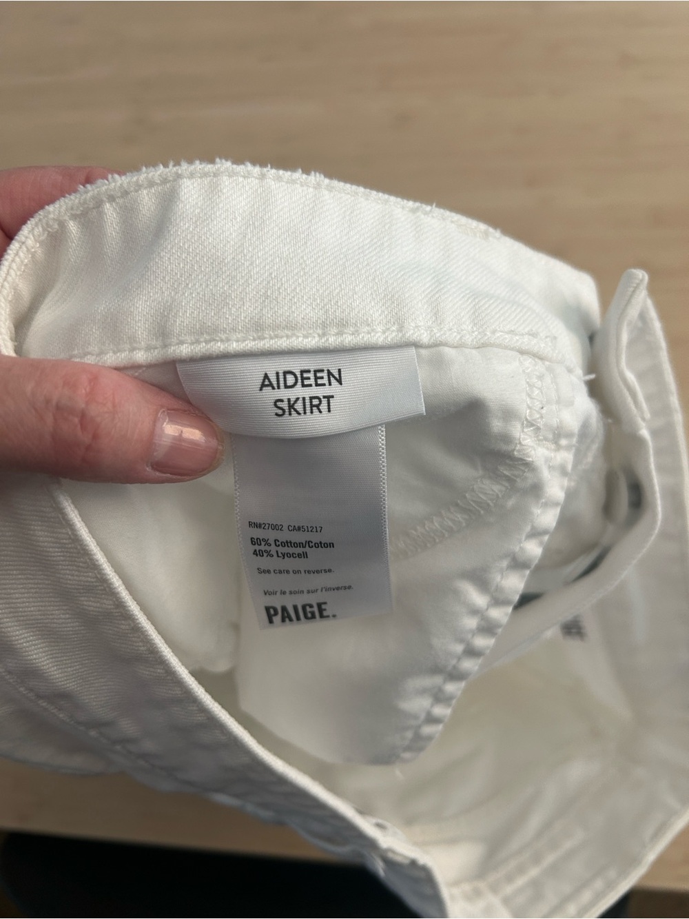 PAIGE Aideen White Women's Skirt